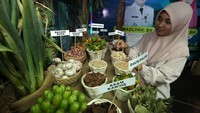 Pameran menampilkan berbagai jenis rempah khas Indonesia.  