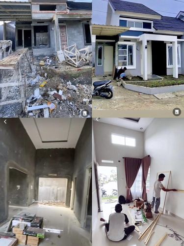 Renovasi rumah tipe 45 jadi seperti hotel berbintang, viral di TikTok.