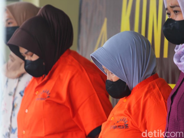 Rilis kasus tindak pidana perdagangan orang (TPPO) di Polda DIY, Selasa (7/11/2023).