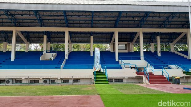Stadion UNS yang akan digunakan untuk latihan klub sepakbola peserta Piala Dunia U-17.Foto diambil Selasa (7/11/2023).