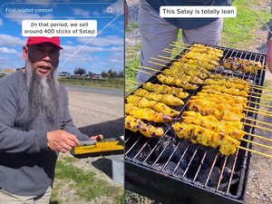 Suami-Istri Asal Malaysia Jualan Sate di Australia, Satenya Dipuji Paling Enak