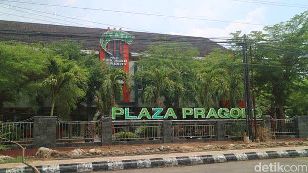 Suasana Plaza Pragolo di Margorejo, Kabupaten Pati, Selasa (7/11/2023).