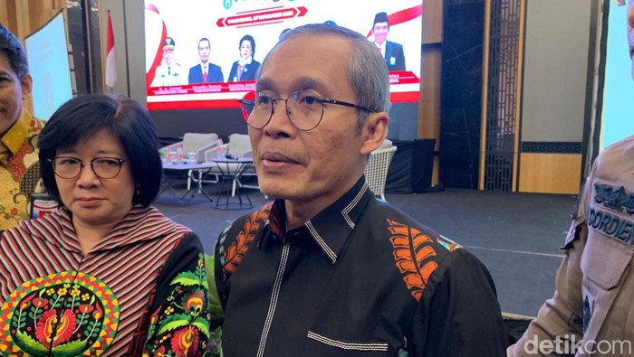 Wakil Ketua KPK Alexander Marwata di Palembang.