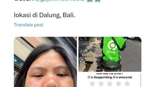 Viral wisatawan dianiaya driver ojol di Kuta Utara, Badung, Bali.
