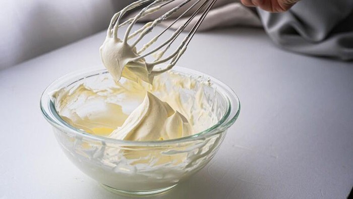 Ilustrasi whipping cream.