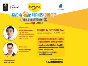 Sambut Hari Diabetes Sedunia, Tropicana Slim Gelar #Hands4Diabetes2023