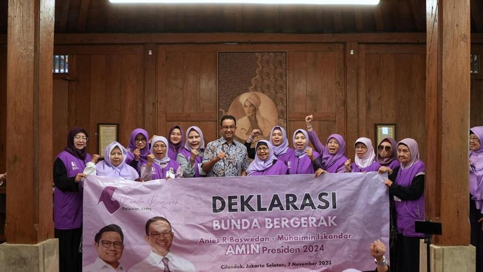 Bacapres Anies Baswedan menerima dukungan dari Barisan Relawan Bunda Bergerak (dok istimewa).