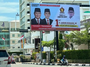 Sempat Viral, Baliho Resmi TKN Prabowo-Gibran Bertebaran di Sumbar