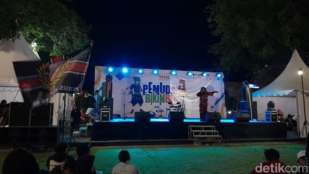 Festival Pemuda Bikin Beda di halaman Balai Kota Solo, Rabu (8/11/2023).