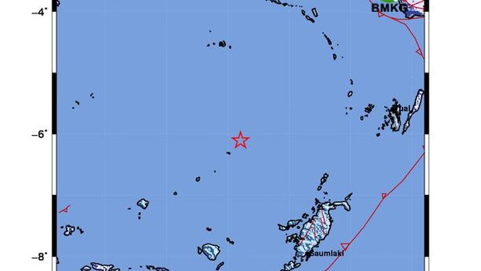 Gempa bumi kembali mengguncang Kepulauan Tanimbar, Maluku. Gempa terkini berkekuatan magnitudo (M) 5,3.