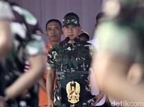 Momen KSAD Pimpin Apel Pengamanan Pemilu di Monas