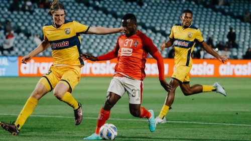 Laga CC Mariners saat menjamu Bali United di Australia, pada Kamis (26/10/2023). (Dok. Bali United Official)