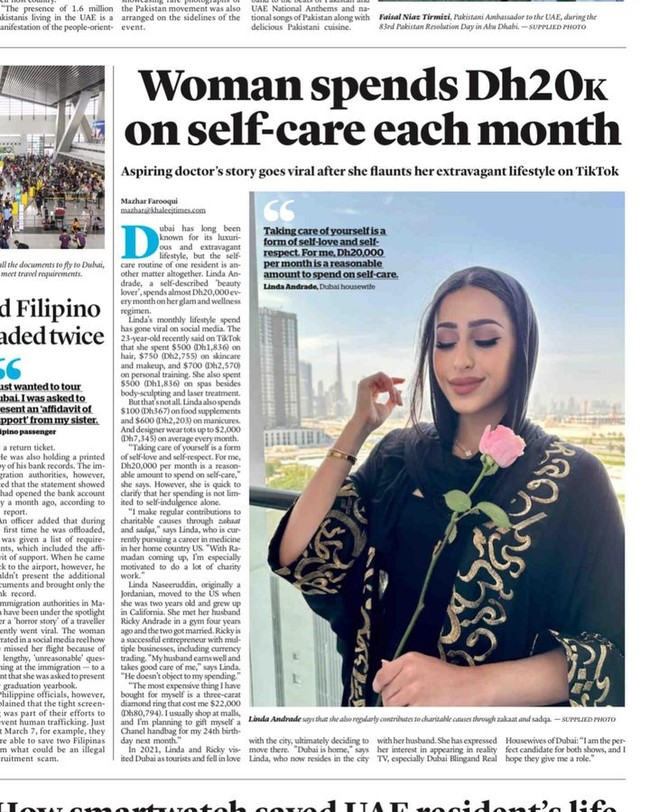 Baru-baru ini, ia mengungkap uang jajannya yang bisa mencapai Rp 15 miliar. Membeli perhiasan, tas branded, hingga cokelat Rp 100 juta, netizen menyebutnya wanita manja, pengeruk harta yang tidak berkontribusi apa-apa juga tidak berpendidikan tinggi. Foto: Instagram Linda Andrade