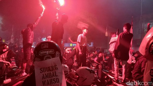 Perayaan 1 abad Persis Solo di Jalan Slamet Riyadi, Selasa (7/11/2023).