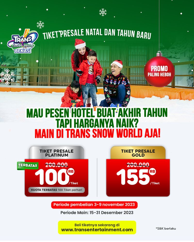 Promo Trans Snow World Bekasi