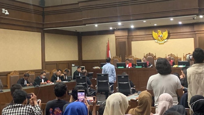 Sidang vonis Johnny G Plate (Mulia/detikcom)