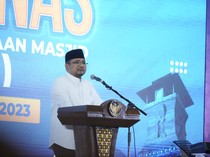Hadiri Rakernas BKM, Menag Jadikan Masjid Quba Contoh Tempat Bersosialisasi