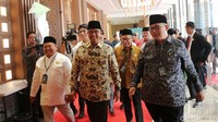 Anies tiba di lokasi Rakernas LDII di Ponpes Minnhajurrosyidiin, Lubang Buaya, Cipayung, Jakarta Timur.  