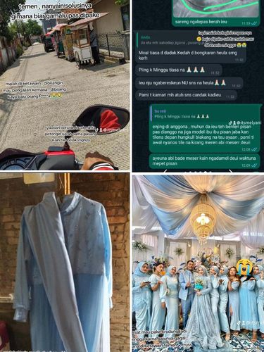 Curhat wanita yang ingin menjahit baju untuk jadi bridesmaid, hasilnya tak sesuai dengan ekspetasi, viral di TikTok.