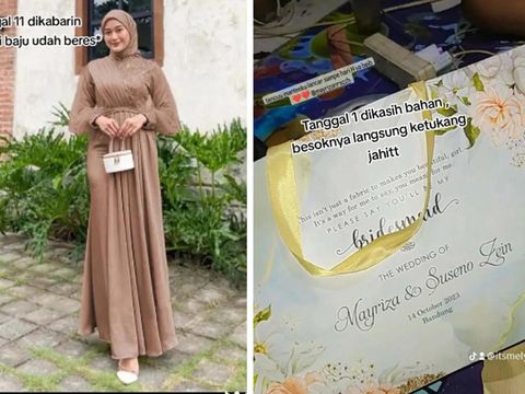 Curhat wanita yang ingin menjahit baju untuk jadi bridesmaid, hasilnya tak sesuai dengan ekspetasi, viral di TikTok.