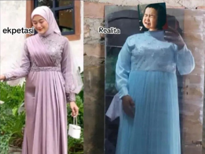 Curhat wanita yang ingin menjahit baju untuk jadi bridesmaid, hasilnya tak sesuai dengan ekspetasi, viral di TikTok.