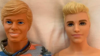 Boneka Ken buatan tahun 1985 vs boneka Ken buatan tahun 2018 Foto: Brightside