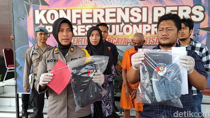 Jumpa pers kasus duel maut kakak vs adik ipar di Kulon Progo, Kamis (9/11/2023).