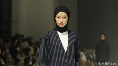 10 Koleksi Sabamodest Tampilkan Busana Monokrom di JFW 2024