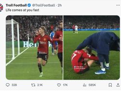 Meme Ronaldo Tidur Nyenyak Usai MU Dibantai Copenhagen