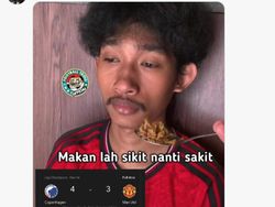 Meme Ronaldo Tidur Nyenyak Usai MU Dibantai Copenhagen