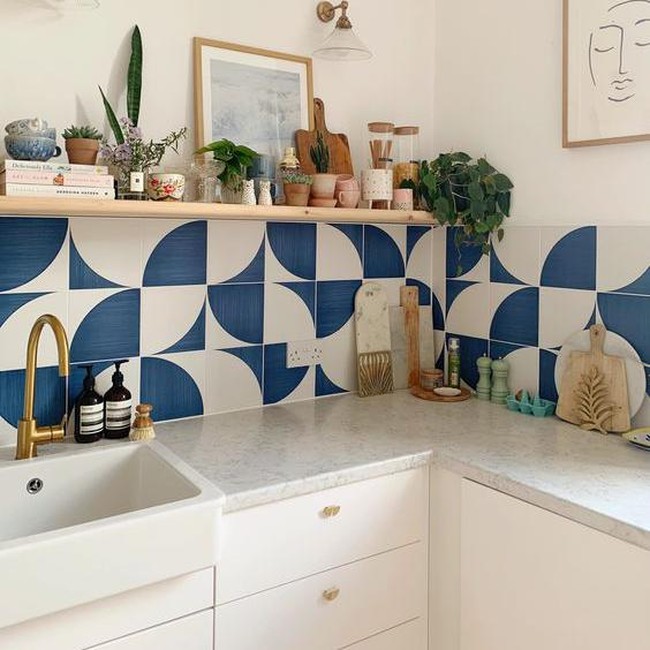 8 Ide Keramik Dinding Dapur Unik dari Belah Ketupat hingga Lingkaran
