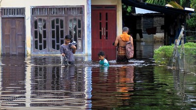 Penampakan Banjir Rendam 19 Desa di Aceh Barat