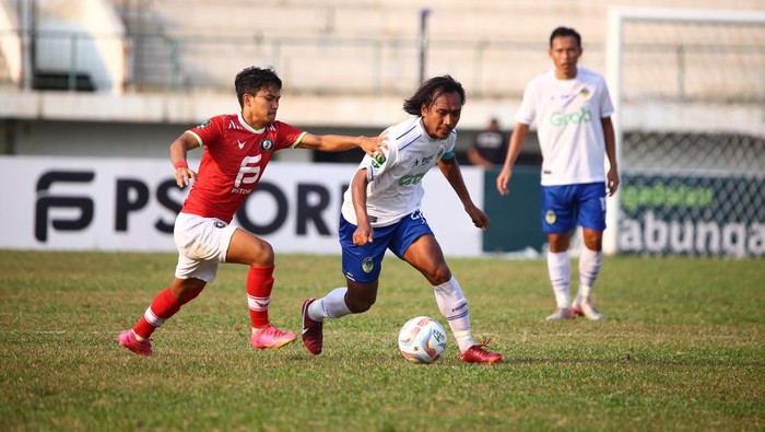 Pertandingan FC Bekasi City vs PSIM Jogja di putaran kedua Liga 2 2023/2024, Senin (6/11/2023).