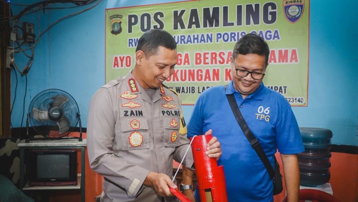 Polres Metro Tangerang Kota mengaktifkan kembali Poskamling untuk menjaga keamanan lingkungan warga