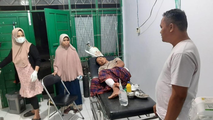 Pria di Kotabaru, Kalsel, digigit buaya saat mengambil air di sungai. Dokumen Istimewa