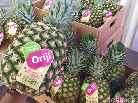 Produk nanas segar yang diekspor ke Cina