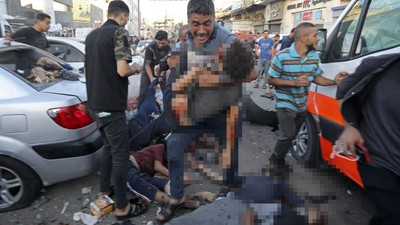 Tangis Pilu Orang Tua di Gaza Lihat Anaknya Jadi Korban Serangan Israel