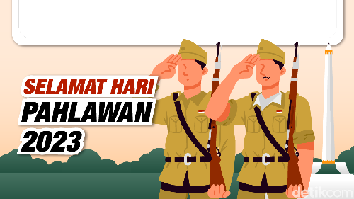 Yuk semarakkan peringatan Hari Pahlawan 2023 dengan mengunggah Twibbon di medsos WhatsApp, Instagram, Facebook, Twitter, hingga TikTok.