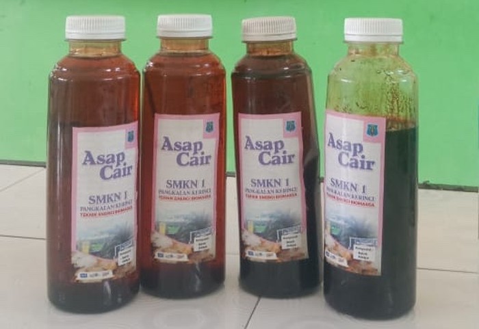 Asap cair, karya inovasi siswa SMKN 1 Pangkalan Kerinci, Riau