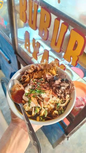 Bubur ayam kaki lima di Jakarta Selatan