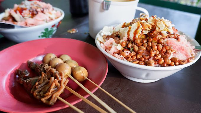 Bubur ayam kaki lima di Jakarta Selatan