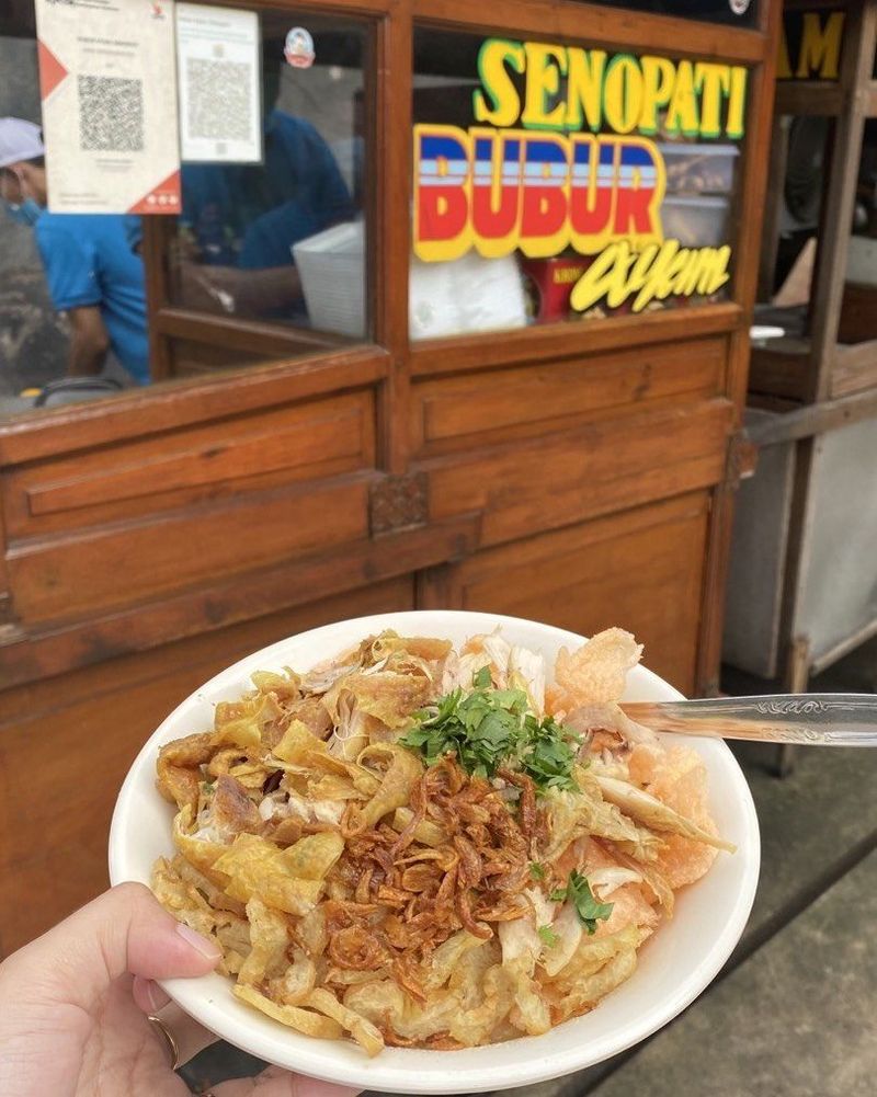 Bubur ayam kaki lima di Jakarta Selatan