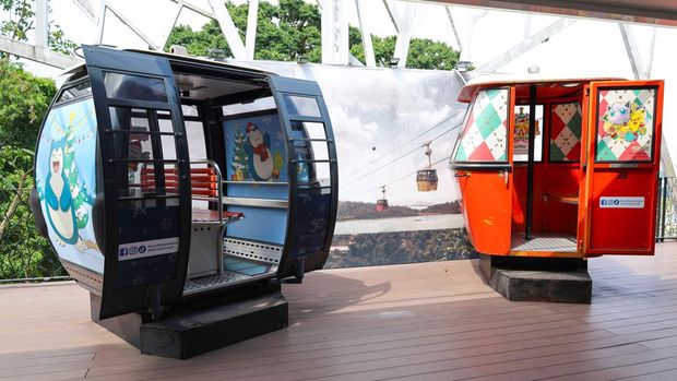 Cable car bertema Pokemon di Pulau Sentosa