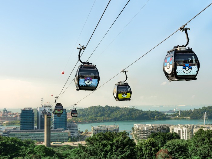 Cable car bertema Pokemon di Pulau Sentosa