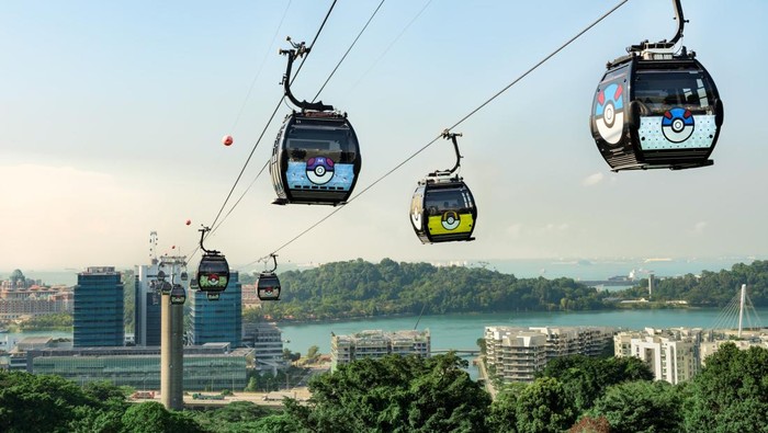 Cable car bertema Pokemon di Pulau Sentosa