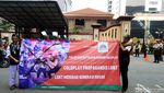 Geranati LGBT Demo Tolak Coldplay di Mabes Polri
