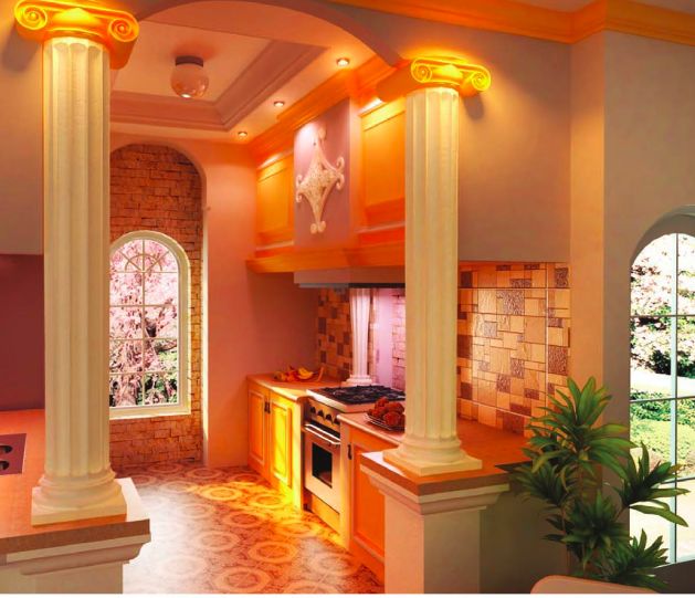 Kitchen set klasik dan elegan.