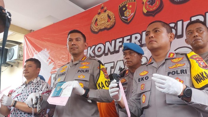 Konferensi pers di Polresta Bogor Kota (Sholihin-detikcom)