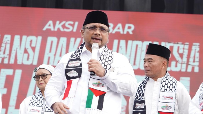 Lihat Lagi Momen Menag di Aksi Bela Palestina