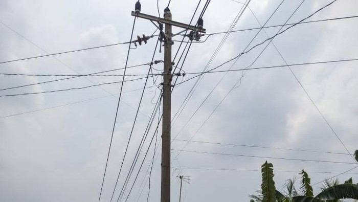 Lokasi seorang petugas PLN tersengat listrik hingga terpental di Kecamatan Kedungwuni, Kabupaten Pekalongan, Jumat (10/11/2023) pagi.